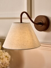 Nina Campbell Bronze/Cream Sagano Wall Light - Image 3 of 3