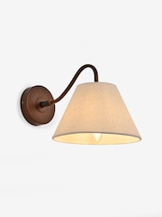 Nina Campbell Bronze/Cream Sagano Wall Light - Image 4 of 5