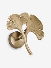 Lipsy Brass Ginkgo Leaf Wall Lamp - Image 6 of 6