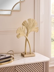 Lipsy Brass Ginkgo Leaf Table Lamp - Image 1 of 5