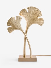 Lipsy Brass Ginkgo Leaf Table Lamp - Image 5 of 5