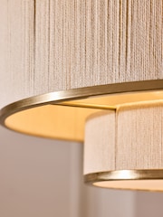 Lipsy Brass Wrapped 2 Tier Flush Light - Image 3 of 5