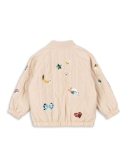 Konges Sløjd Cream Juno Sequin Bomber Jacket - Image 2 of 5