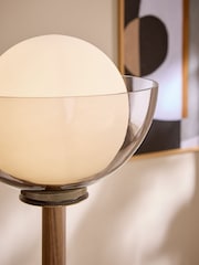 MADE.COM Dark Wood Layla Floor Lamp - Image 2 of 4