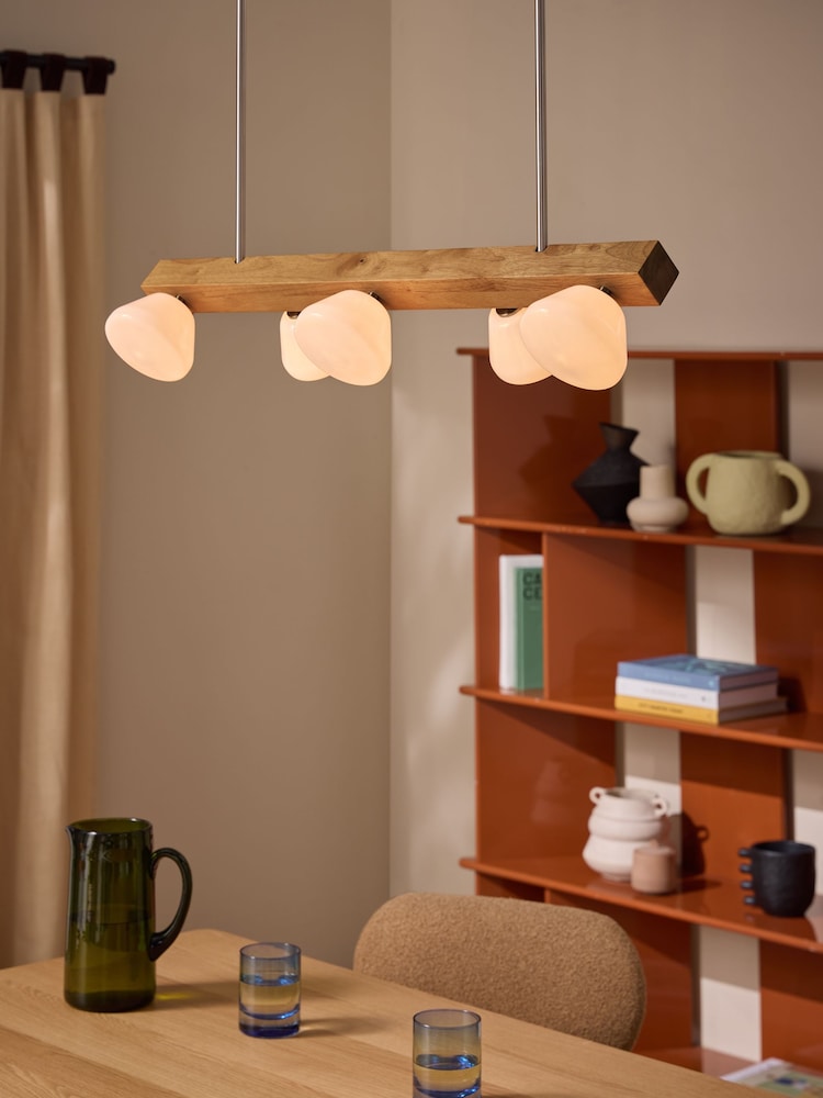MADE.COM Light Wood Cillian Diner Light - Image 1 of 5