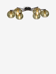 MADE.COM Green/Black Mika 6 Flush Light - Image 4 of 5