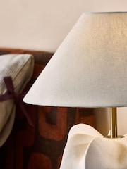 MADE.COM White Ceramic Matteo Table Lamp - Image 3 of 5
