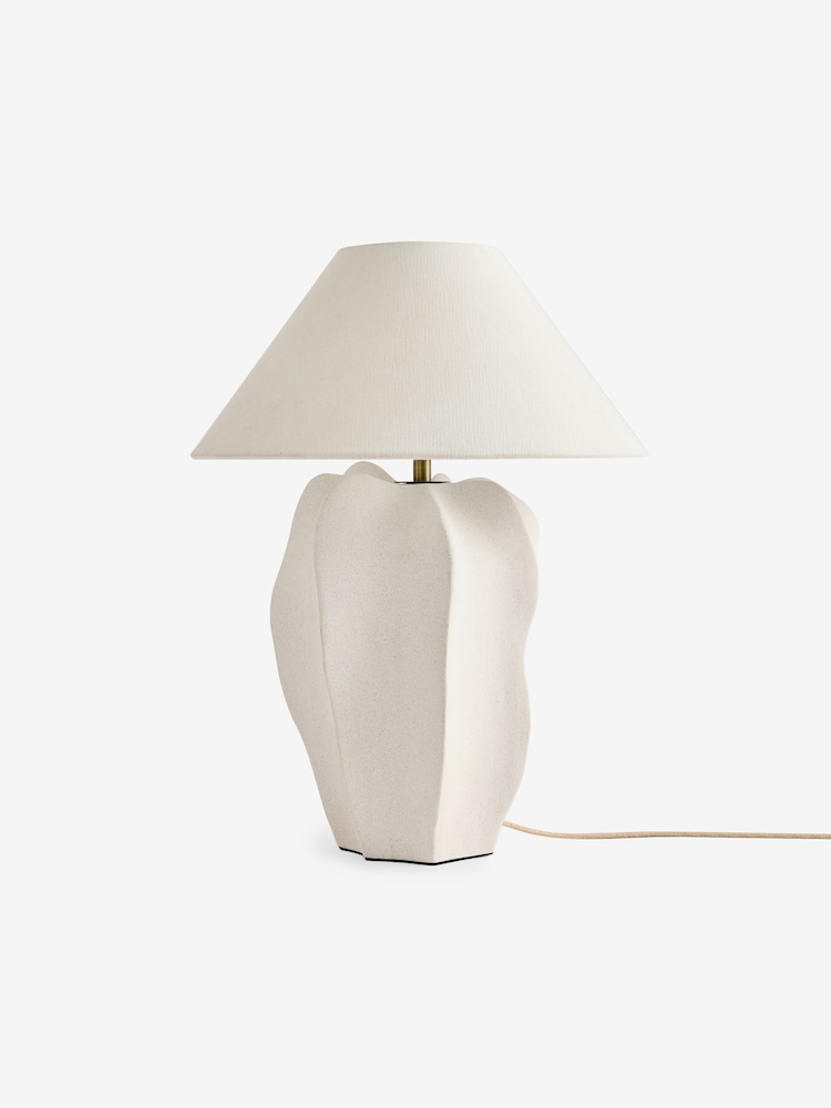 MADE.COM White Ceramic Matteo Table Lamp - Image 5 of 5
