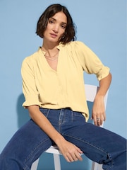 Baukjen Yellow Noa Short Sleeve Blouse - Image 2 of 3