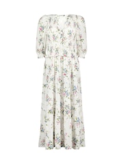 Baukjen Melania Bouquet Smock White Midi Dress - Imagen 5 de 6