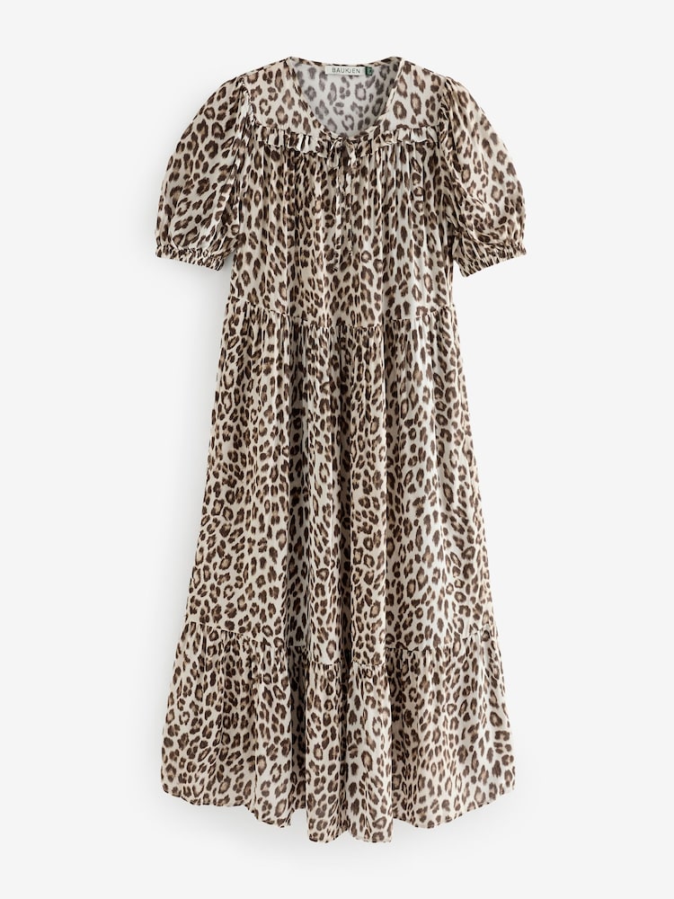 Baukjen Leopard Lavinia Printed Midi Dress - Image 5 of 5