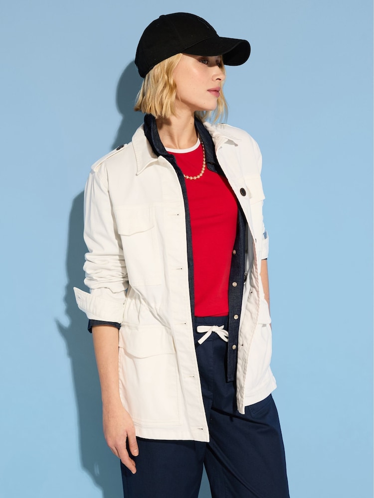 Baukjen Drake Organic Utility White Jacket - Image 2 of 5