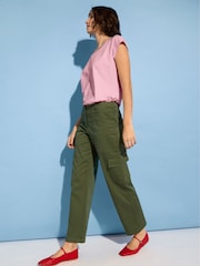 Baukjen Green Edith Cargo Trousers - Image 2 of 4