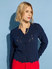Baukjen Blue Ursula Ecotec Crochet Cardigan - Image 1 of 4