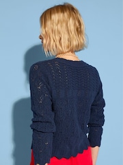 Baukjen Blue Ursula Ecotec Crochet Cardigan - Image 2 of 4