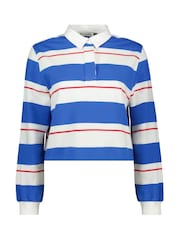Baukjen Blue Bluebell Cropped Rugby T-Shirt Azure - Image 4 of 4