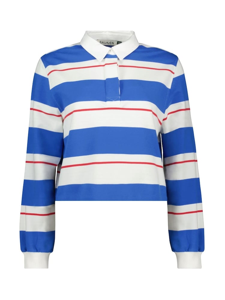 Baukjen Blue Bluebell Cropped Rugby T-Shirt Azure - Image 4 of 4