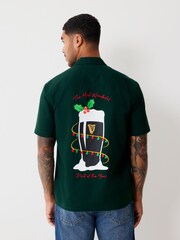 Green Short Sleeve Christmas Shirt - Image 1 of 4