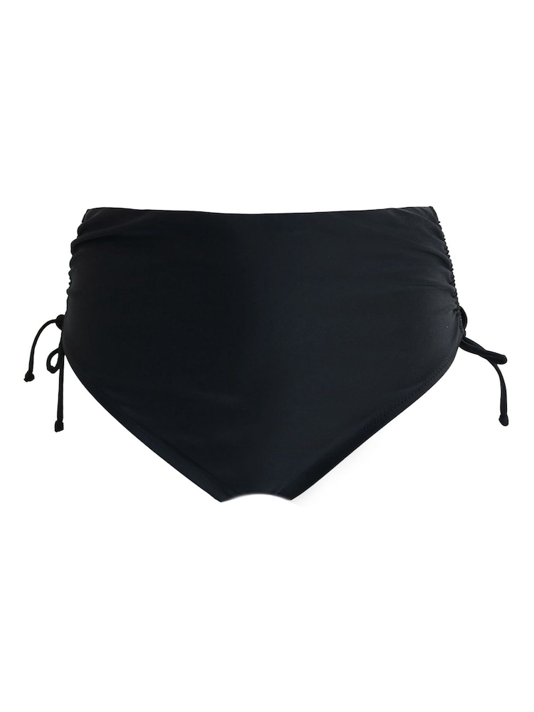 Pour Moi Black High Waist Maya Bay Belted Bikini Briefs - Image 2 of 3