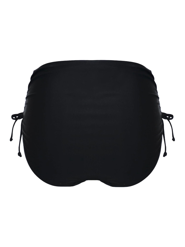 Pour Moi Black High Waist Maya Bay Belted Bikini Briefs - Image 3 of 3