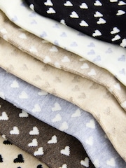 Neutral Hearts Ankle Socks 7 Pack - Image 9 of 10