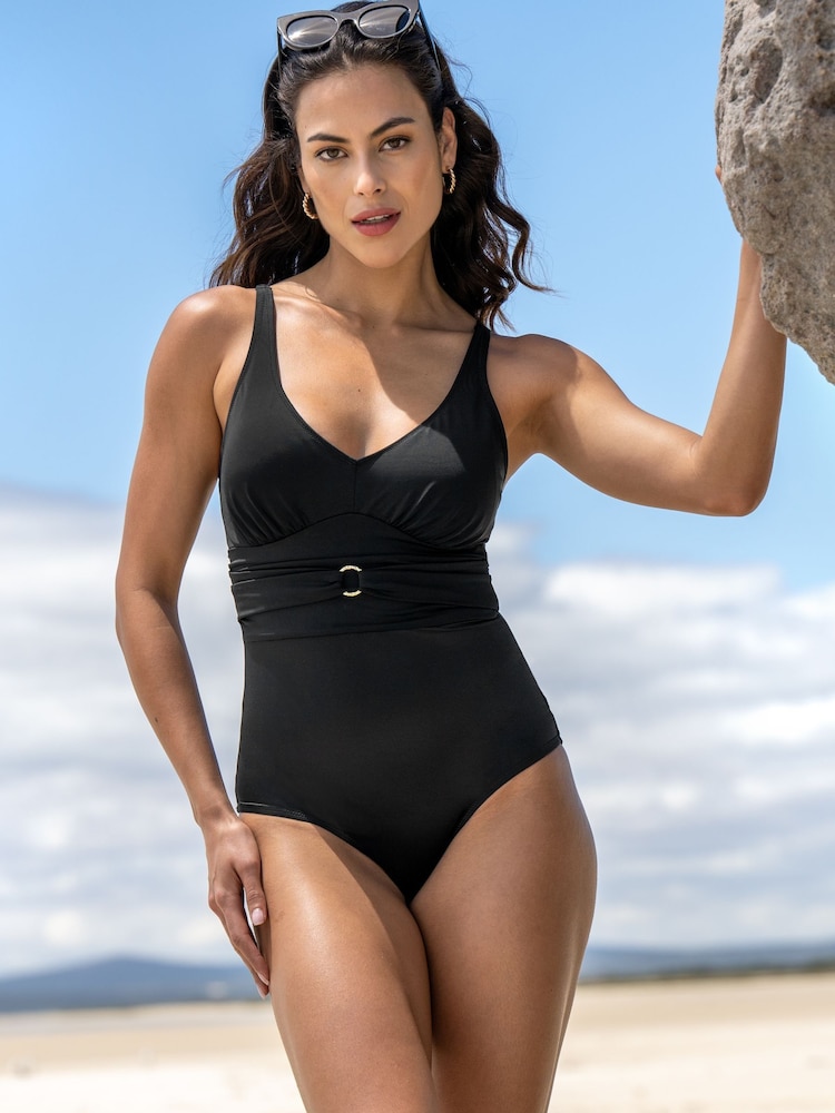 Pour Moi Ischia Enhance Your Shape Super Tummy Control Shaping Swimsuit - Imagem 1 de 4
