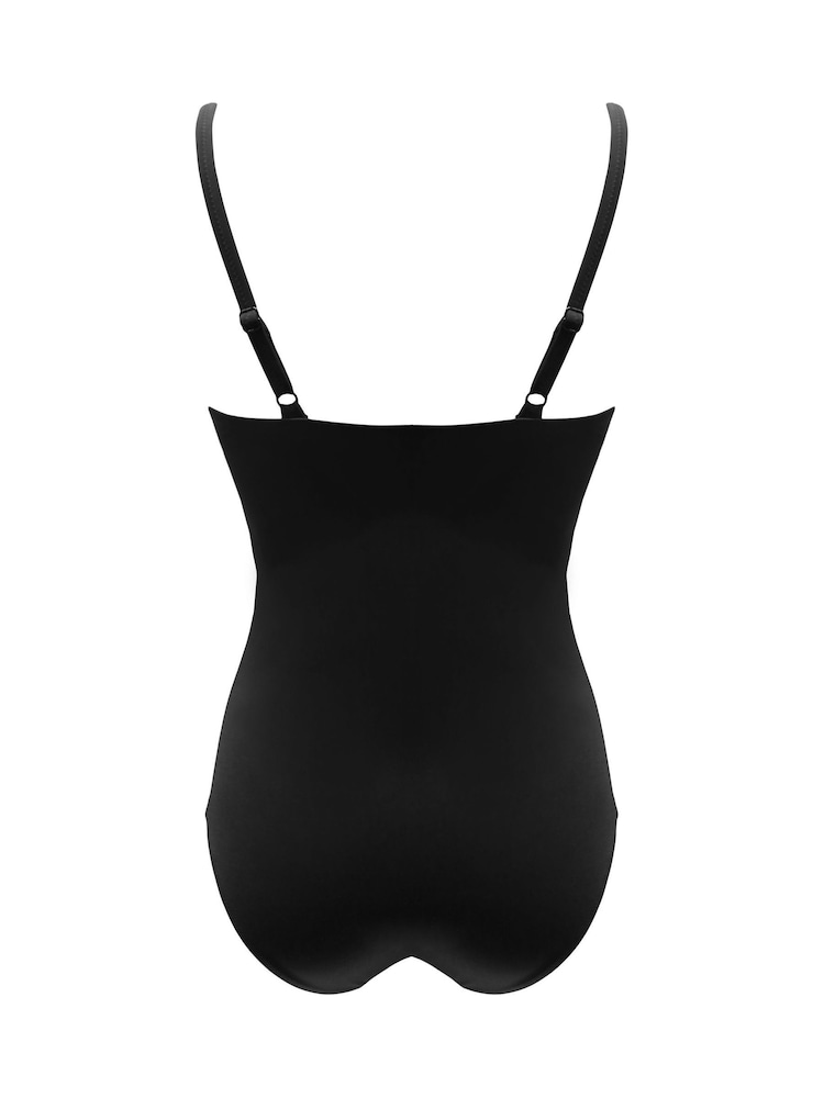 Pour Moi Black Ischia Enhance Your Shape Super Tummy Control Shaping Swimsuit - Image 4 of 4 Pour Moi Black Ischia Enhance Your Shape Super Tummy Control Shaping Swimsuit - Image 4 of 4