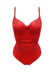 Pour Moi Red St Kitts Underwired Non Padded Swimsuit - Image 3 of 4