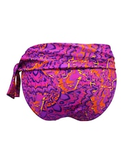 Pour Moi Purple Bermuda Tie Foldover Briefs - Image 4 of 4