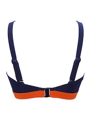 Pour Moi Blue Non Padded Palm Springs Bikini Top - Image 4 of 4
