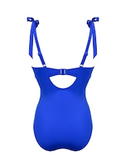 Pour Moi Blue Rosa Cove Underwired Non Padded Swimsuit - Image 4 of 4
