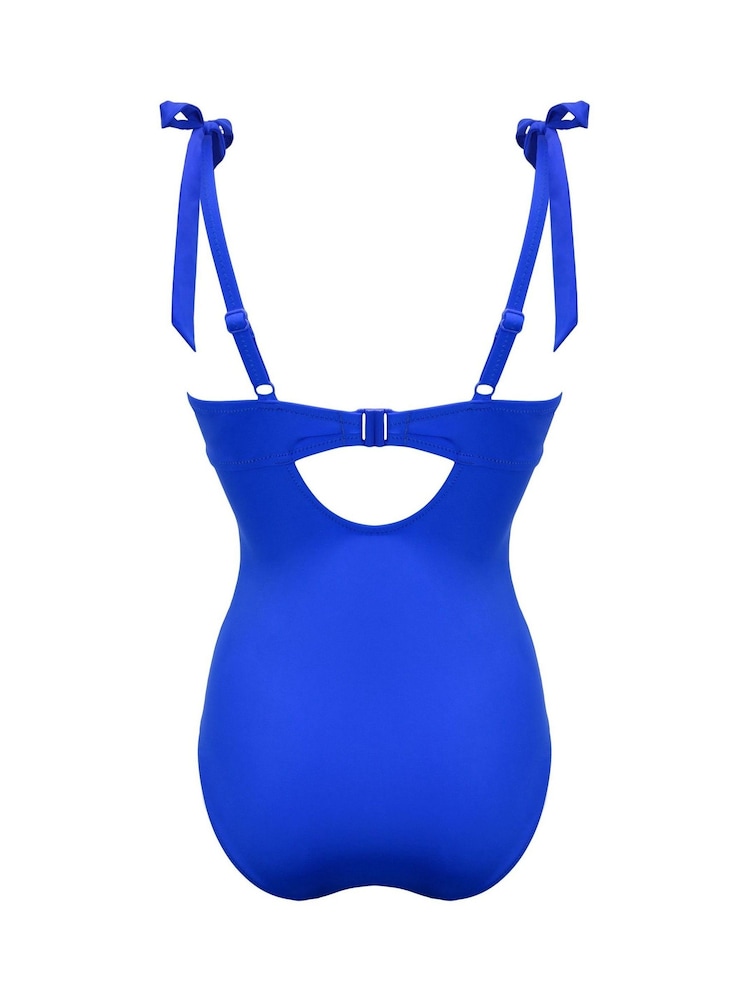 Pour Moi Blue Rosa Cove Underwired Non Padded Swimsuit - Image 4 of 4