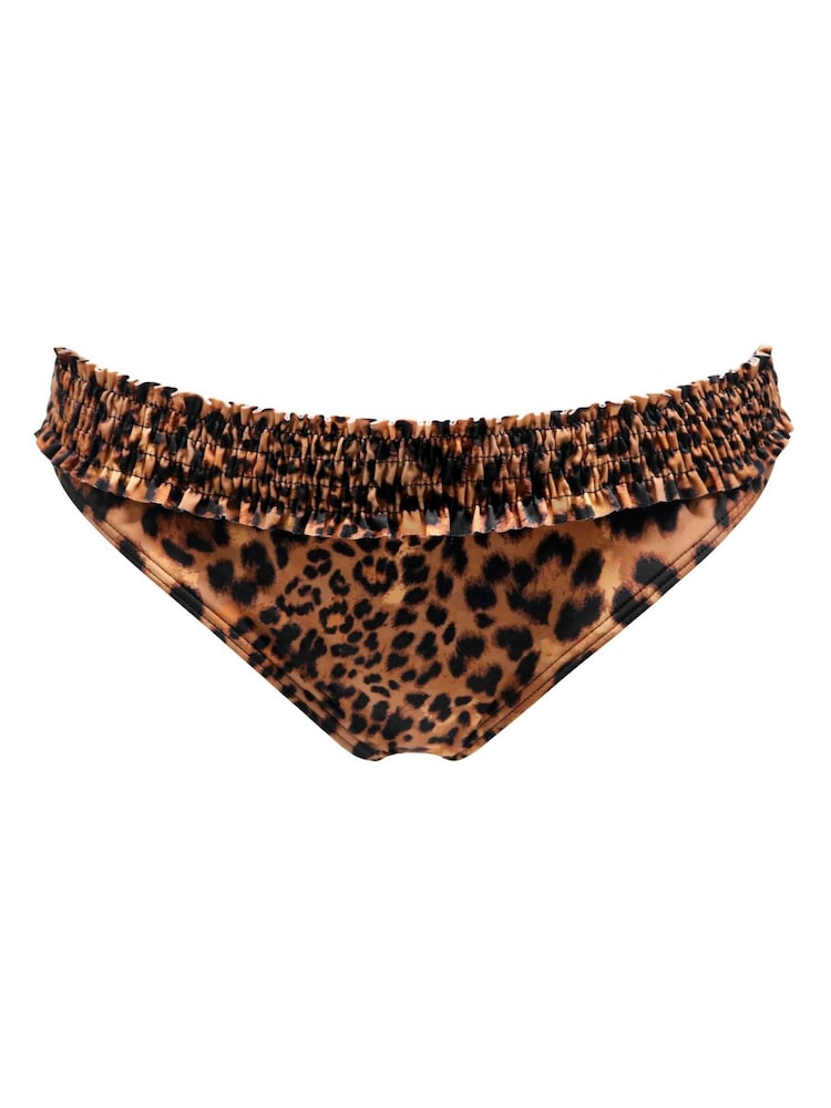 Pour Moi Brown Brief Free Spirit Bikini Bottoms - Image 3 of 4