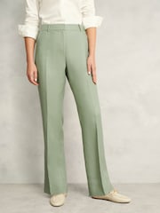 Hobbs Green Petite Linen Marietta Trousers - Image 1 of 4