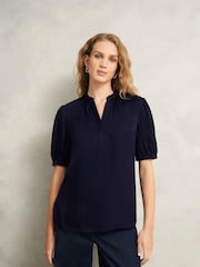 Hobbs Blue Anastasia Blouse - Image 1 of 4