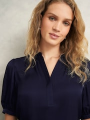 Hobbs Blue Anastasia Blouse - Image 3 of 4