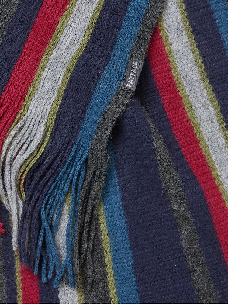 FatFace Finn Multi Stripe Scarf - Image 5 of 5
