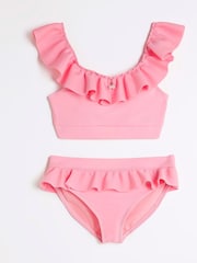 River Island Mädchen Frill-Schulter-Bikini - Bild 1 von 4