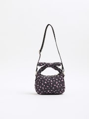 River Island Black Girls Ditsy Bow Handle Grab Bag - Image 2 of 5