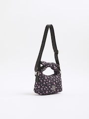 River Island Black Girls Ditsy Bow Handle Grab Bag - Image 3 of 5