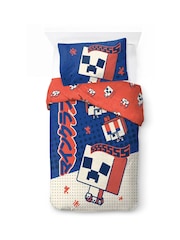 Jay Franco Blue Minecraft Oishi Market 100% Cotton Single Duvet Co Set - Image 2 of 5