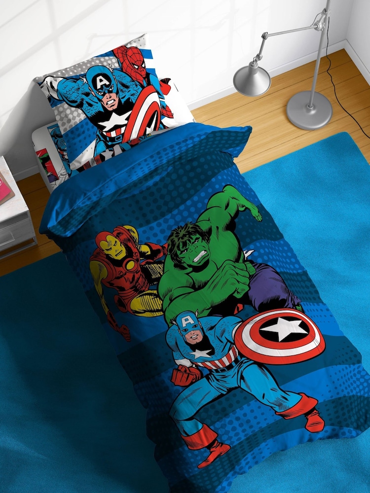 Jay Franco Grey Marvel Comics Avengers 100% Cotton 3 Piece Single Set - Image 1 of 5