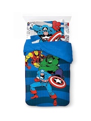 Jay Franco Grey Marvel Comics Avengers 100% Cotton 3 Piece Single Set - Image 2 of 5