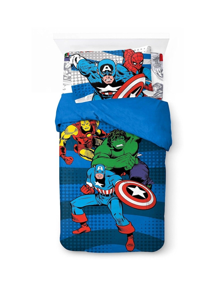 Jay Franco Grey Marvel Comics Avengers 100% Cotton 3 Piece Single Set - Image 2 of 5