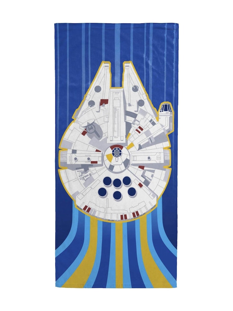 Jay Franco Blue Star Wars Millennium Falcon Cotton Beach Towel - Image 3 of 3