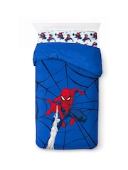 Jay Franco Blue Marvel Spiderman Webtastic 100 Cotton 3 Piece Single Bed Set - Image 3 of 5