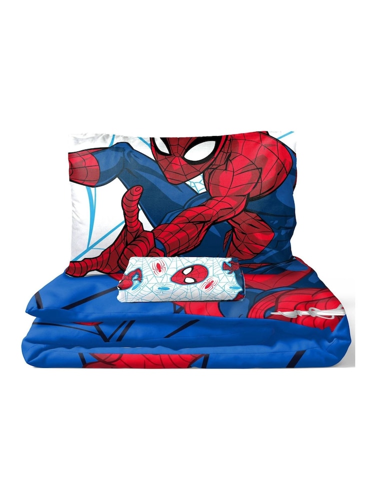 Jay Franco Blue Marvel Spiderman Webtastic 100 Cotton 3 Piece Single Bed Set - Image 5 of 5