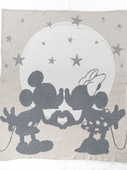 Jay Franco Grey Disney Mickey and Minnie Mouse Fluffy Throw Blanket - Image 3 of 6