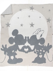 Jay Franco Grey Disney Mickey and Minnie Mouse Fluffy Throw Blanket - Image 4 of 6