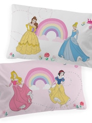 Jay Franco Pink Disney Princess Rainbow 100 Cotton Single Duvet Cover and Pillowcase Set - Image 5 of 6